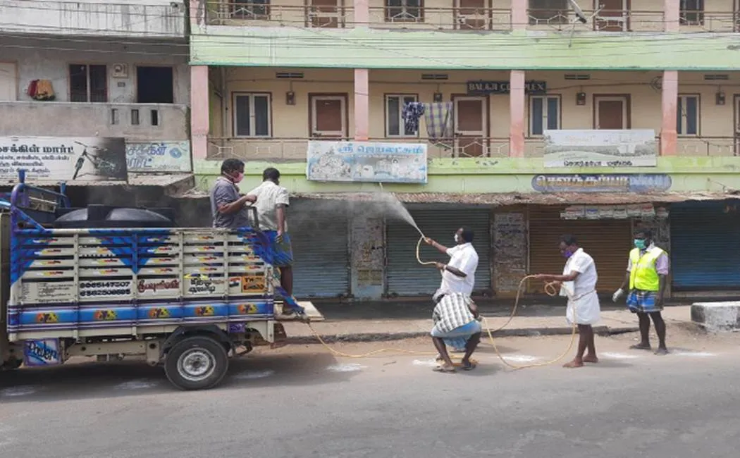  corona virus impact -  antiseptic spraying process accelerated   
