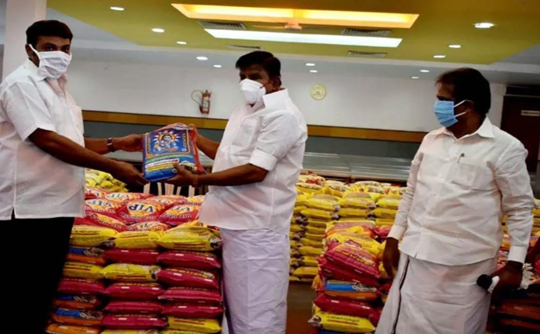    Corona virus protection - DMK kn nehru 