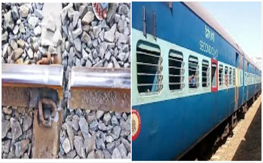  Cracks on the train rails near Salem 