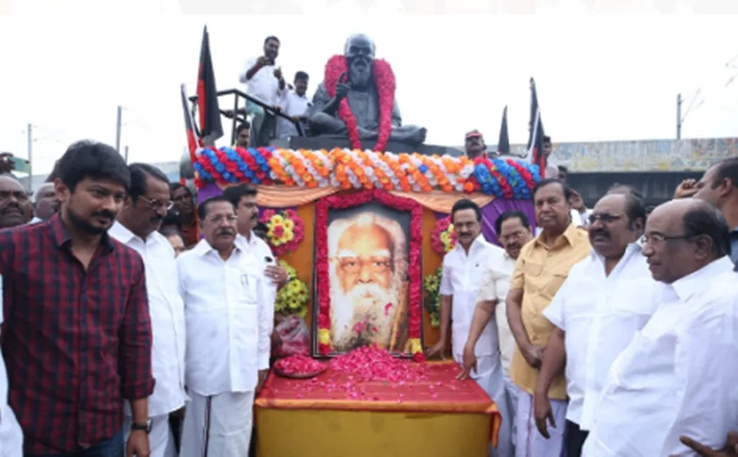  Periyar Memorial day-dmk members tribute