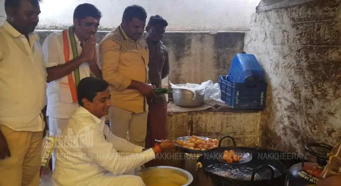 congress leader making ponda in election campaign 