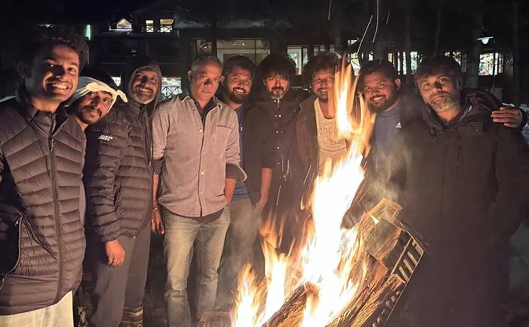 leo movie crew in kashmir 