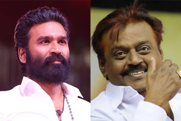 A silent tribute to Vijayakanth at Dhanush captain miller event 
