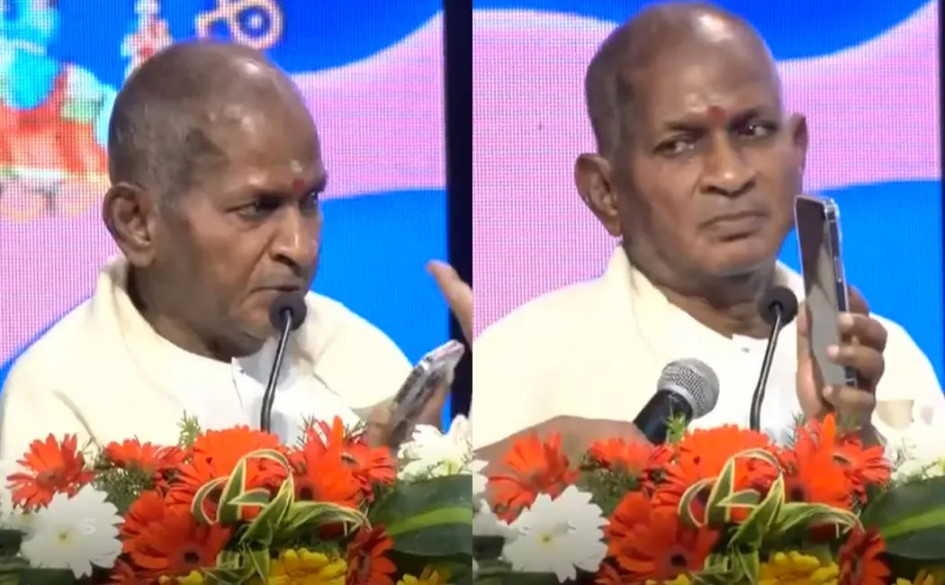 Ilayaraja noticed the recording work on stage 