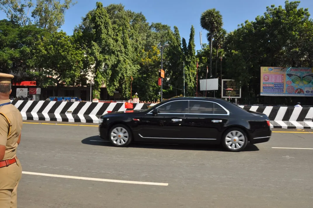 CHINA PRESIDENT ARRIVE AT MAMALLAPURAM