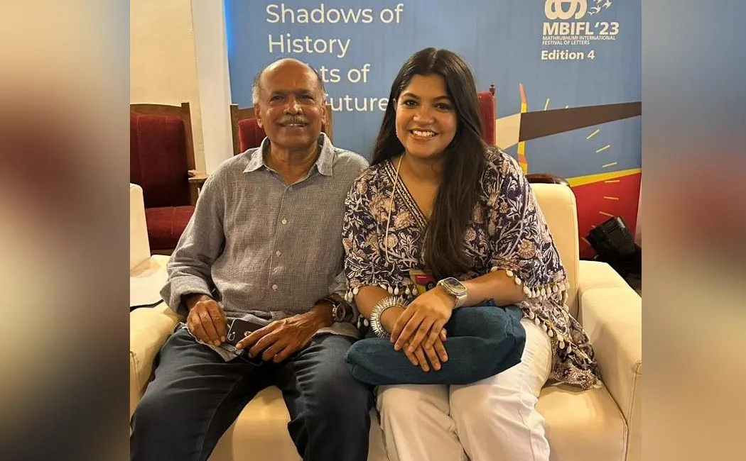 actress aparna balamurali meet captain gr gopinath 
