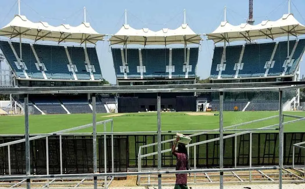 A stand in the name of the artist at the Chepauk Cricket Ground