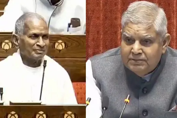 Rajya Sabha chairman Jagdeep Dhankhar offers tributes to music composer Ilaiyaraaja in parliament