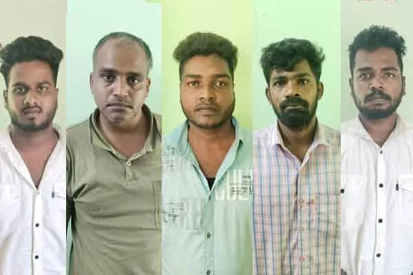 gang of robbers accompanied by a police escort