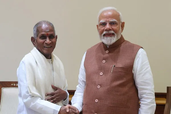 ilaiyaraajaa meets narendra modi