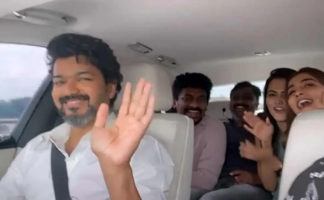 vijay and beast team car raid video goes viral
