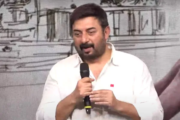 arvind swami about karthi in meyazagan pre release event 