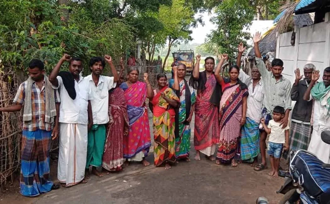 Villagers boycotted Diwali by carrying black flags