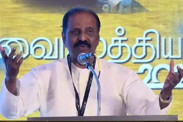 vairamuthu about parliament