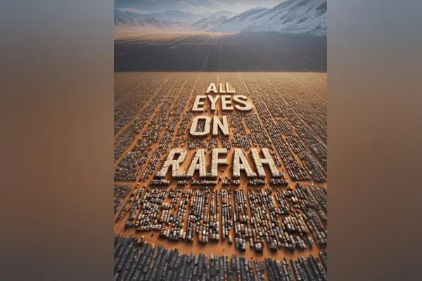 actors support palestine by sharing all eyes on rafah poster