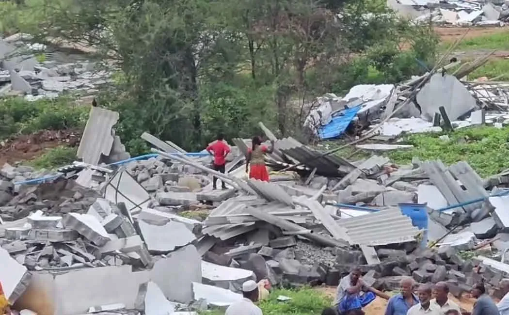 Officials demolished 54 houses near Tiruttani