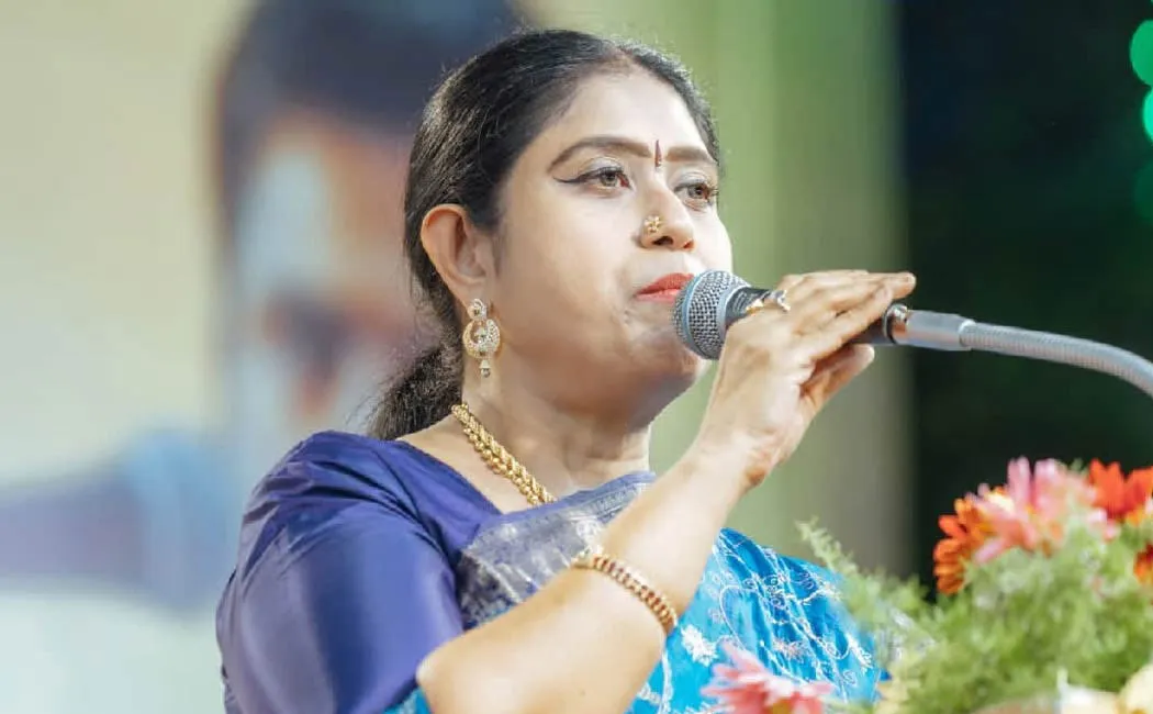 Vijayadharani said Vijay started  party on the advice of Rahul Gandhi  