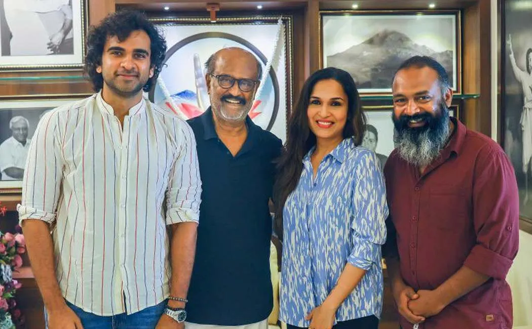 soundarya rajinikanth get blessings with rajinikanth for new web series 