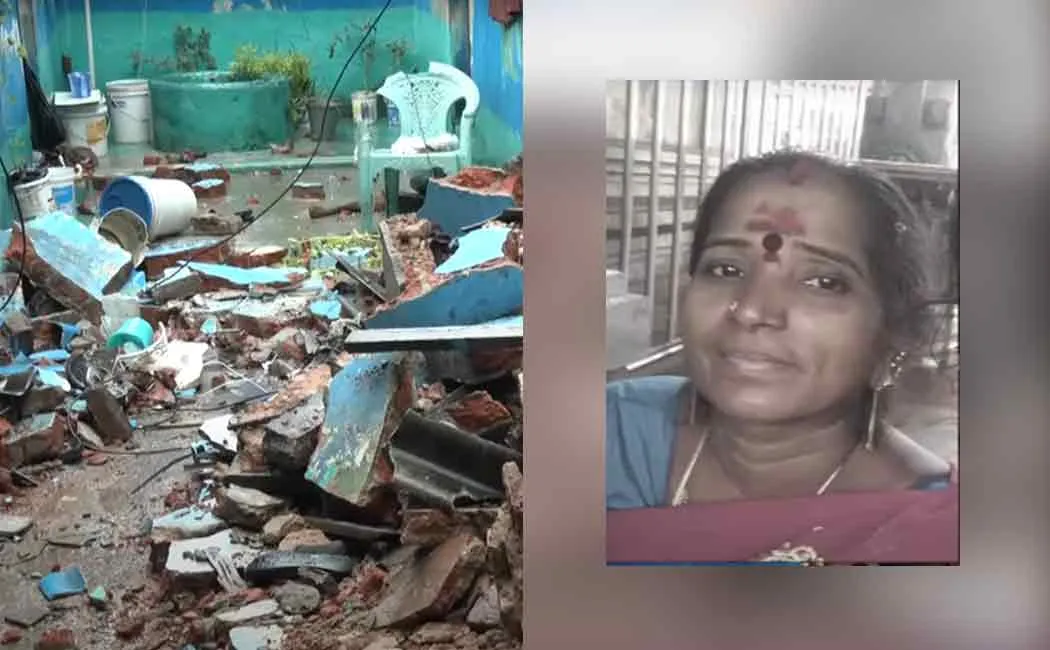 The roof of the house fell and the life was lost; Tragedy caused by incessant rains