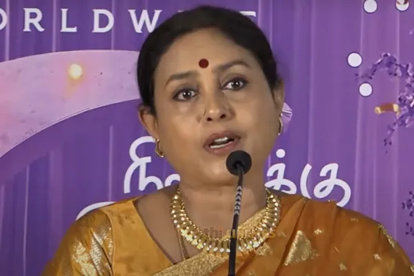 saranya ponvannan about dhanush in neek audio launch