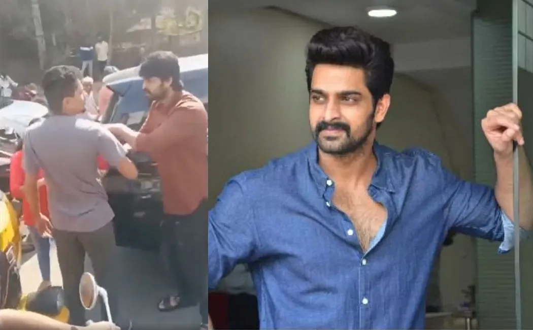 naga shaurya argument with a man who slap his girlfriend in public 