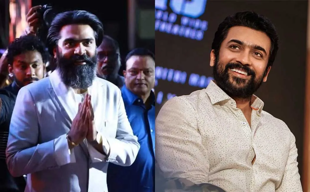 suriya wishes the team of simbu Vendhu Thanindhathu Kaadu 