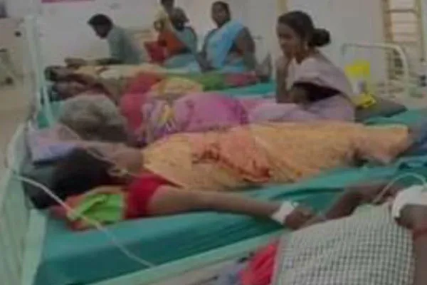 Six women were injured in an electric shock at a funeral home and were admitted to hospital