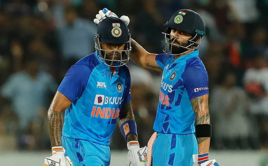 T20 with Aussie. Indian team won.. 