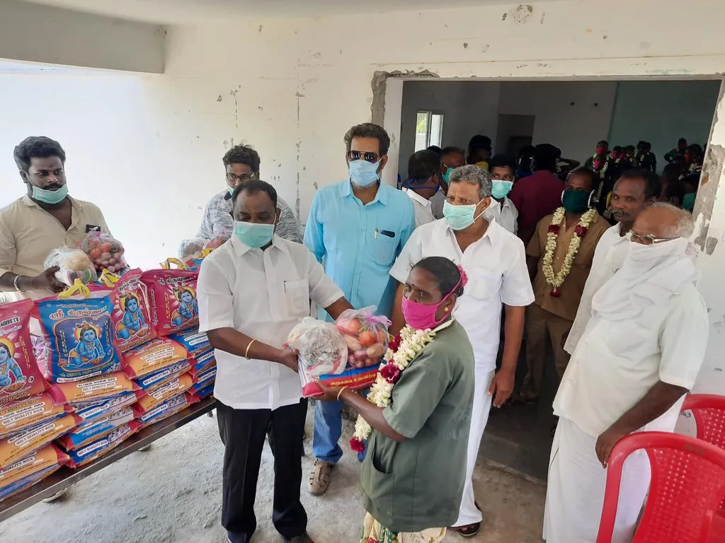 pooja for purity workers on behalf of DMK ...