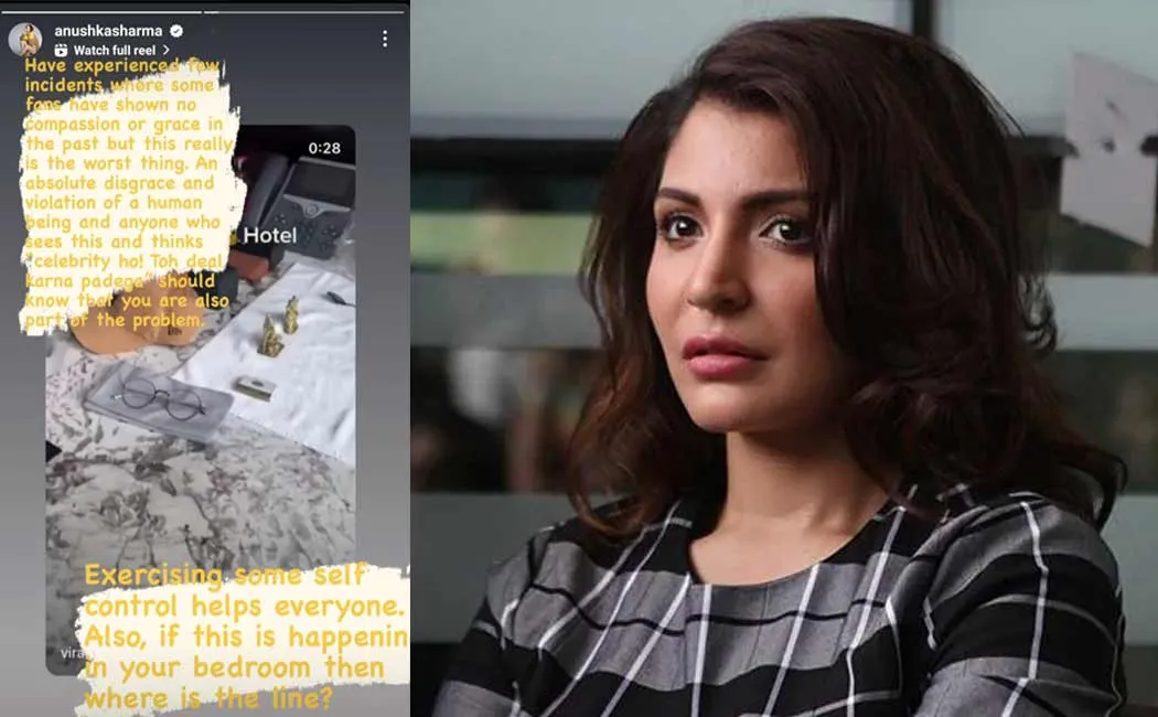Anushka Sharma reacts after fan leaks video of Virat Kohli's room