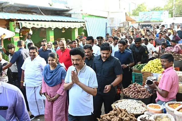 Interesting events followed when the CM stalin campaign in Tuticorin