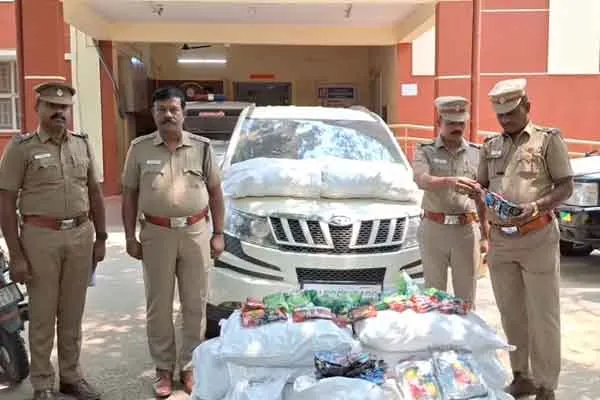 Police seized tobacco worth 605 kg near Vellore