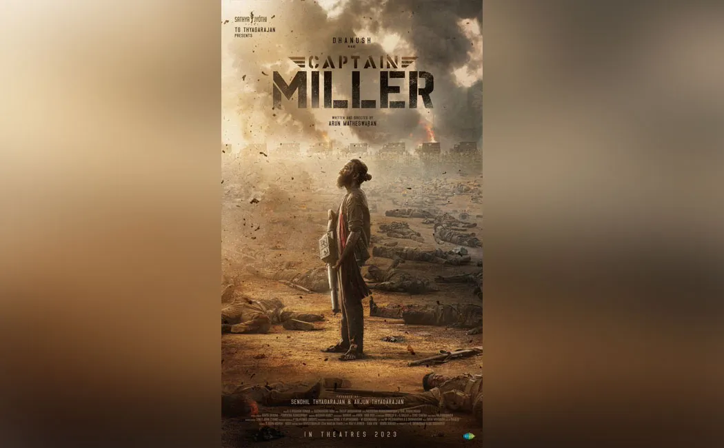 dhanush captain miller firest look released