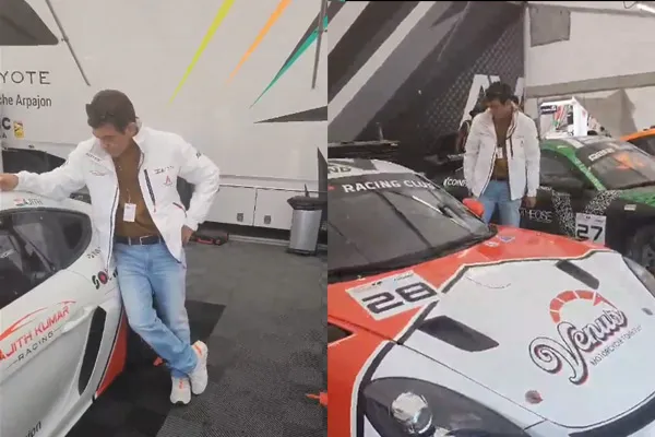 ajith busy in car race