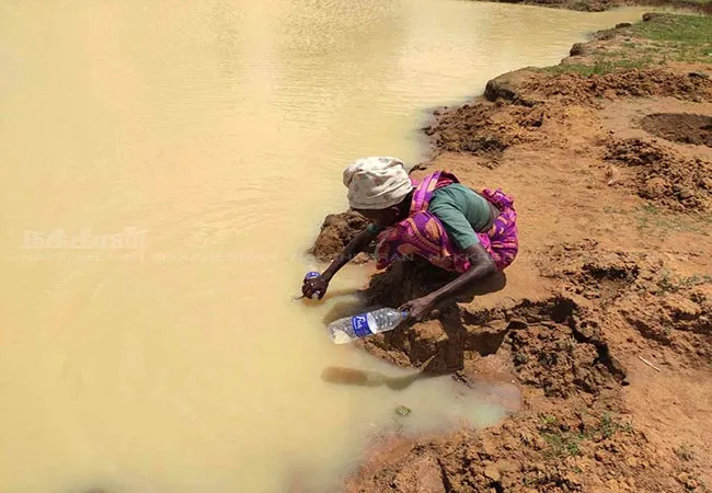  pudukkottai melmangalam 2 hours for a pitcher of water.  People who save water by pouring drops
