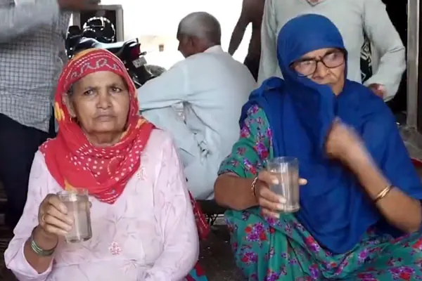 Haryana villagers say that if you drink a glass of water you will vote  