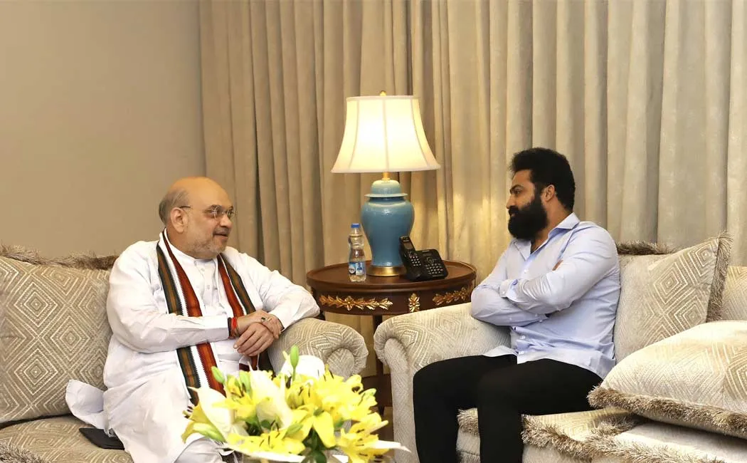 Junior NTR meets Amit Shah