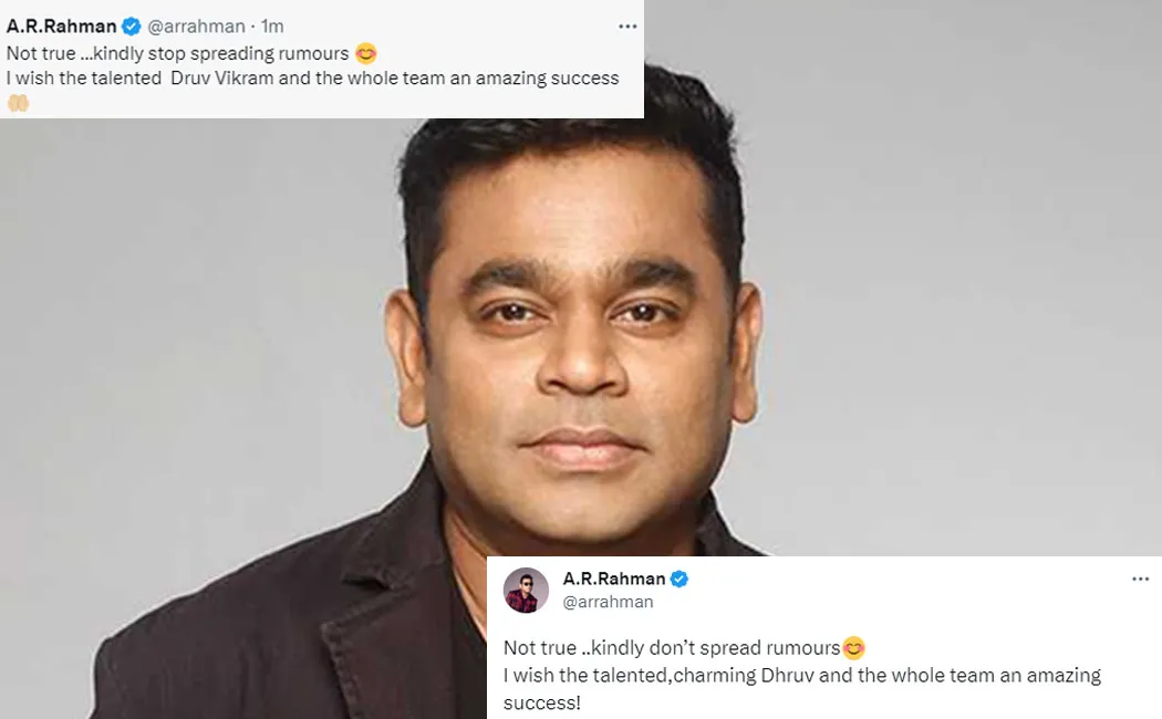 ar rahman clarifies dhuruv vikram movie rumours 