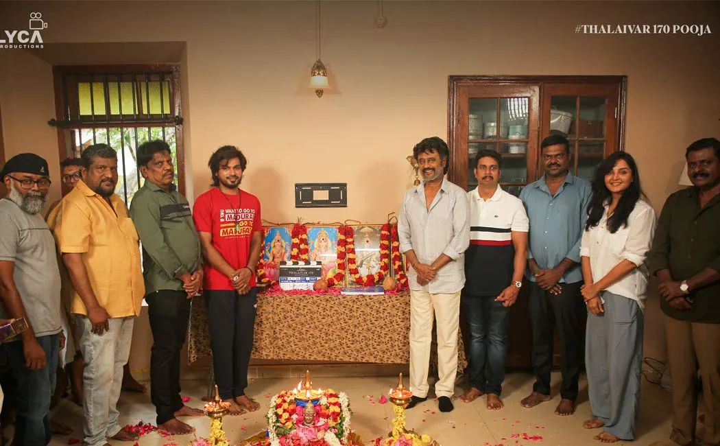 thalaivar 170 pooja ceremony photos 