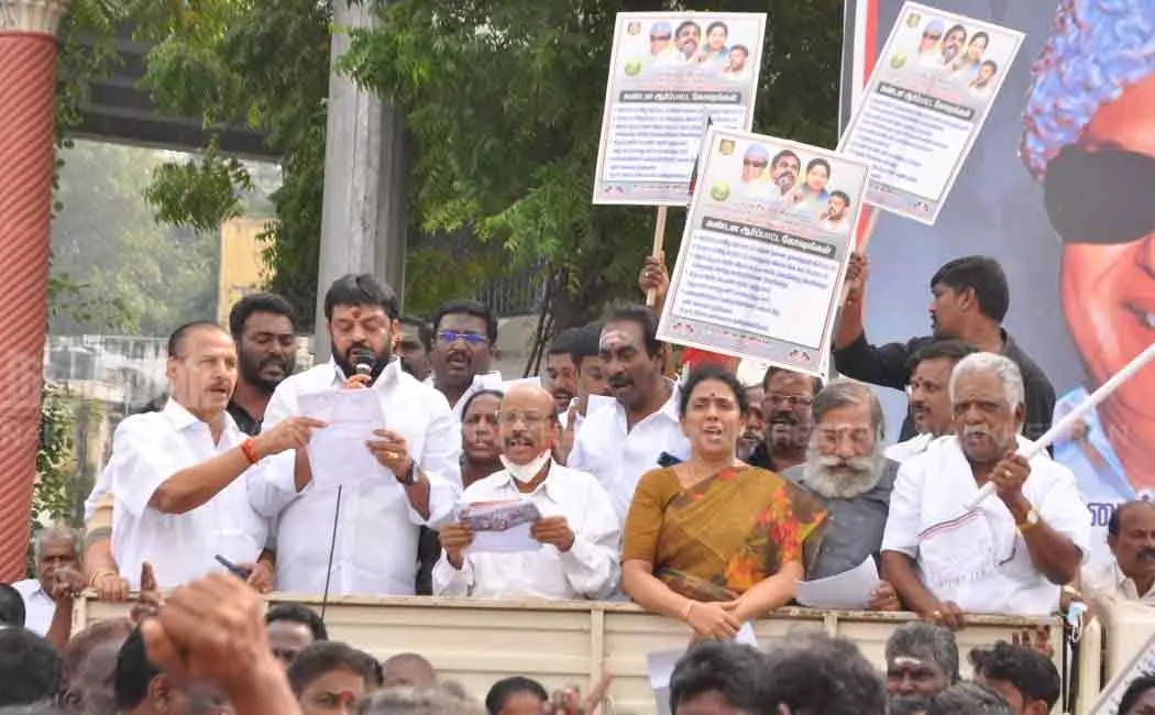 A demonstration by EPS and a consultative meeting by OPS
