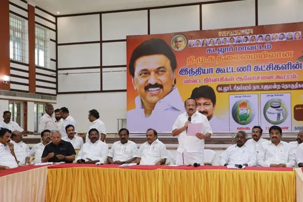 Minister MRK Panneerselvam said forget differences and work for elections