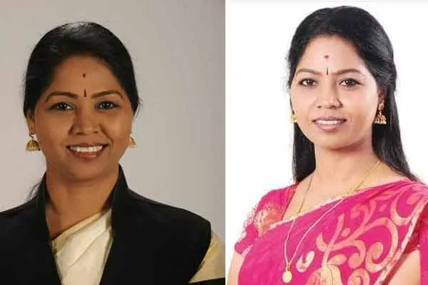 Congress has announced candidate sudha ramakrishnan who fire Sonia Gandhi portrait