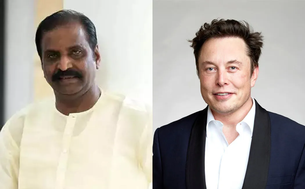 Vairamuthu wishes to Elon Musk