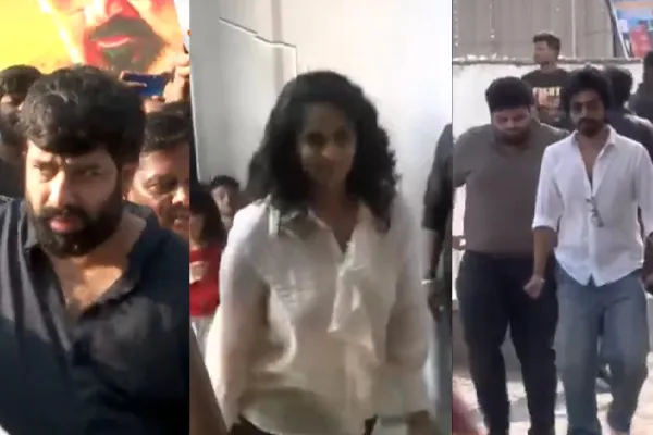 shalini and good bad ugly team watch movie in theatre