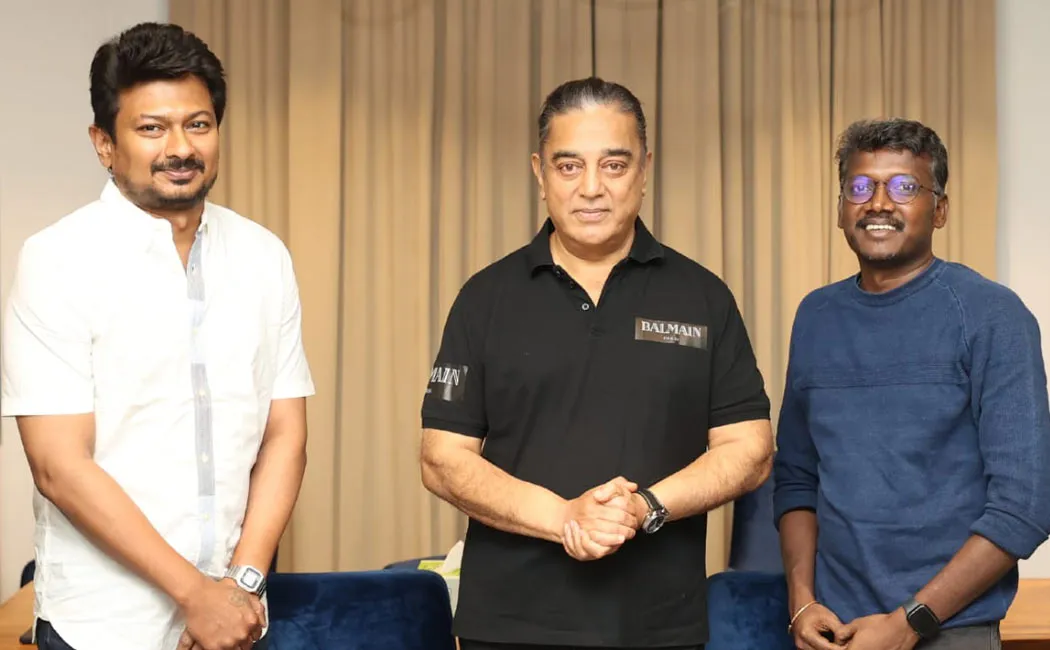 udhayanidhi and mari selvaraj meet kamal 