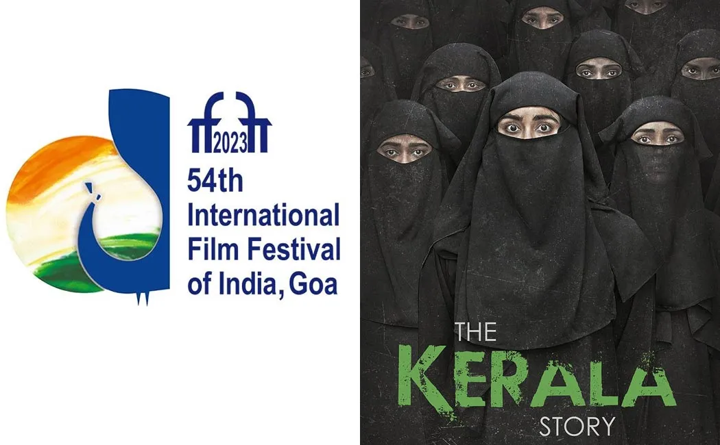 protest against  The Kerala Story screening in iffi
