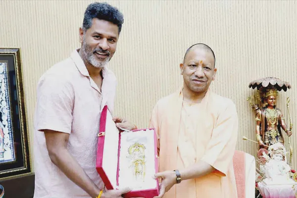 prabhu deva meets up cm  yogi adityanath