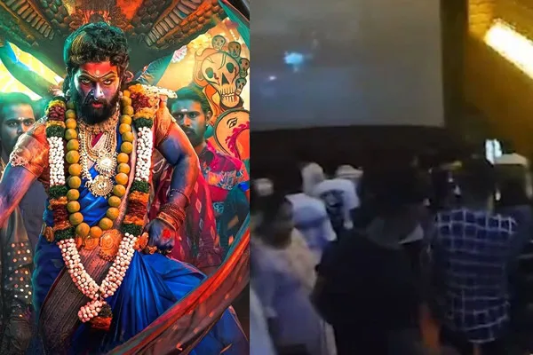 Pushpa 2 show stopped in secon half in mumbai theatre