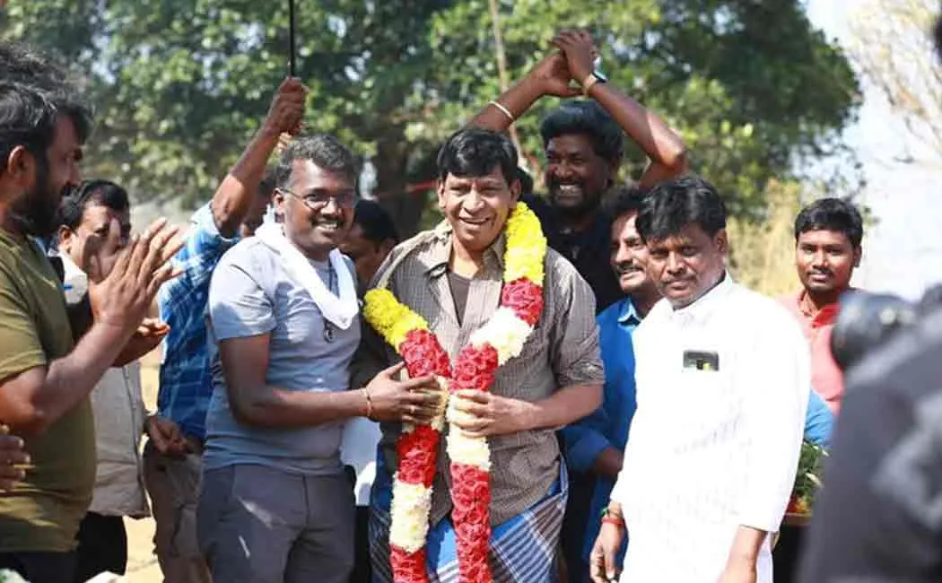 actor vadivel joins maamannan shooting 
