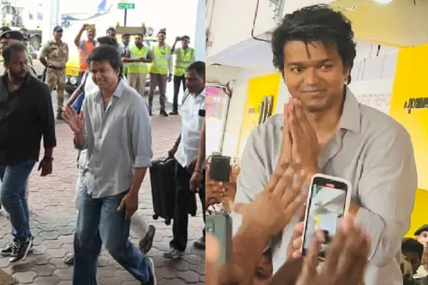 vijay arrived in kerala for goat movie shoot